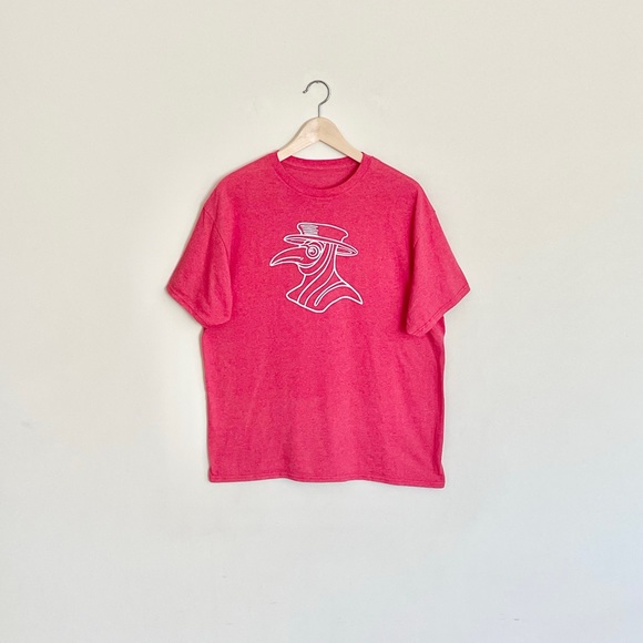 Plague Doctor Graphic Red T Shirt Adult size Large - Picture 1 of 6